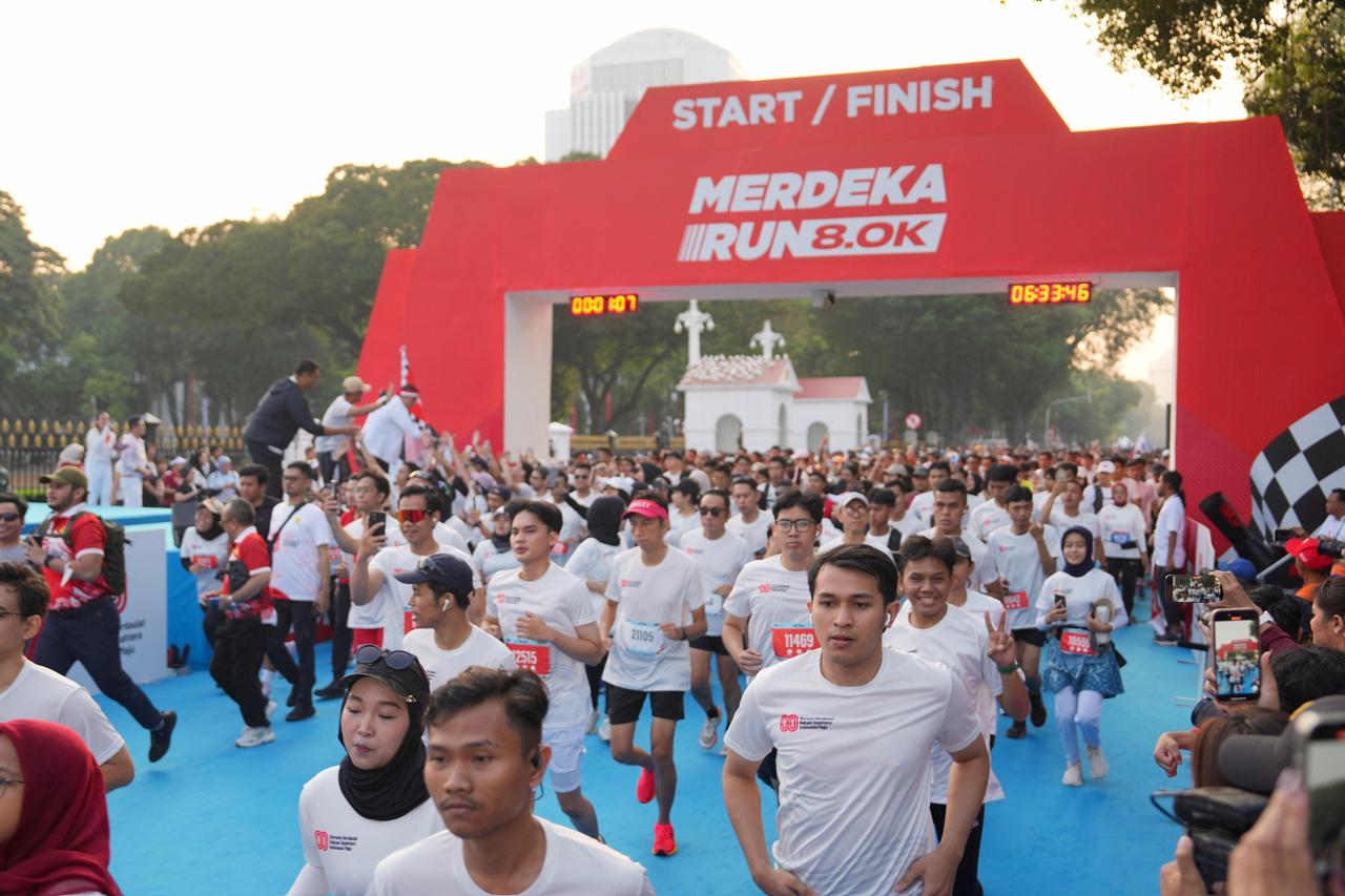 Peringati HUT ke-80 RI, Kemenpora Kolaborasi dengan Kemensesneg dan Seskab Gelar Merdeka Run 8.0K