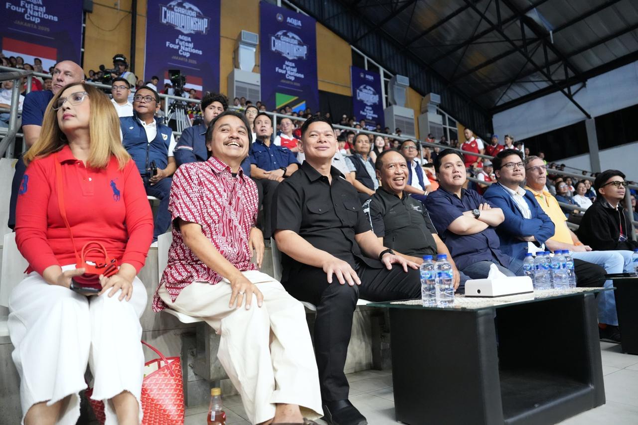 Menpora Erick Thohir Saksikan Timnas Indonesia vs Belanda di Ajang Futsal Four Nation Cup 2025