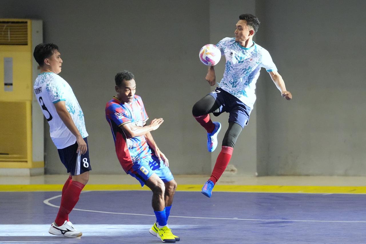 Tim futsal Kementerian Pemuda dan Olahraga (Kemenpora) mengawali langkah mereka di Pekan Olahraga Nasional (Pornas) Korps Pegawai Republik Indonesia (Korpri) XVII Tahun 2025 dengan hasil cemerlang. (foto:Herry/kemenpora.go.id)