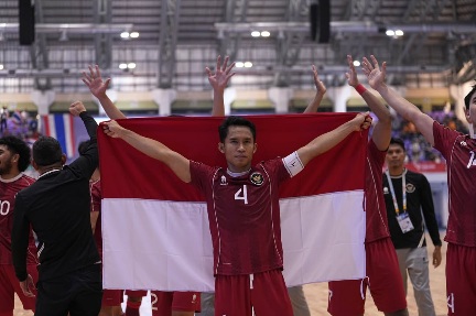 Kapten Timnas Mochammad Iqbal Rahmatullah Iskandar Sebut Emas SEA Games 2025 Bukti Futsal Indonesia Sudah Berkembang. (foto:Instagram)