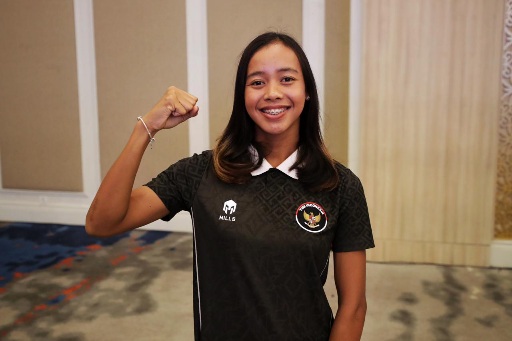 Atlet triathlon putri, Martina Ayu Pratiwi (22) mencatatkan prestasi membanggakan pada ajang SEA Games 2025 Thailand. (foto:raiky/kemenpora.go.id)