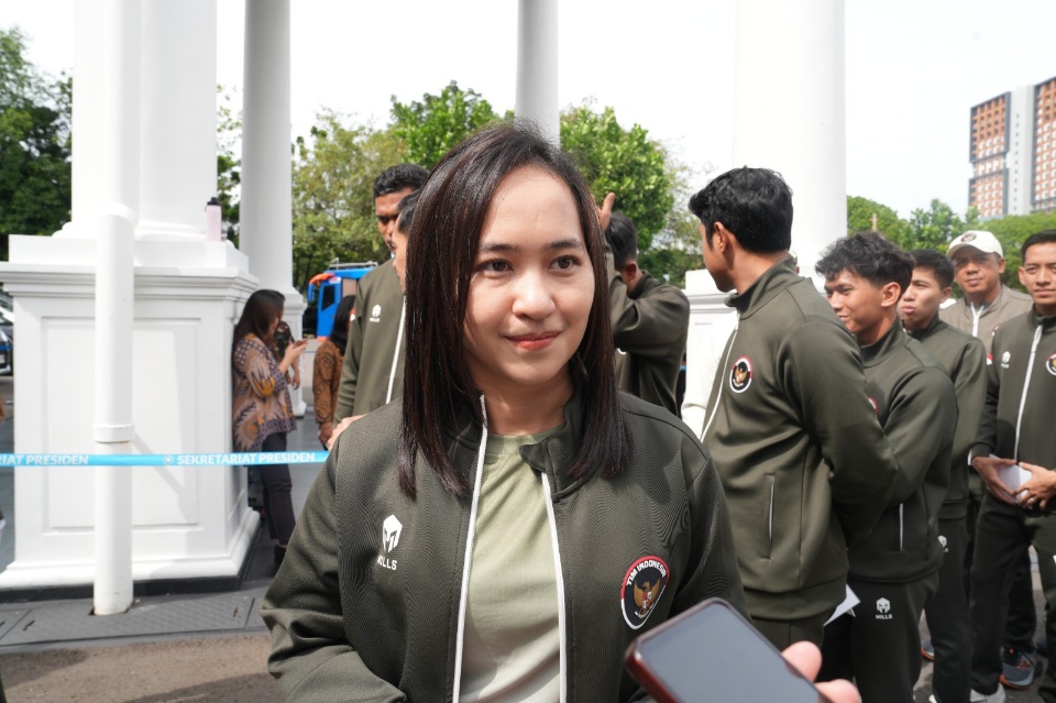 Pecatur Chelsie Monica Bagikan Uang Bonus SEA Games 2025 untuk Keluarga dan Investasi Masa Depan.(foto:Thomas/kemenpora.go.id)