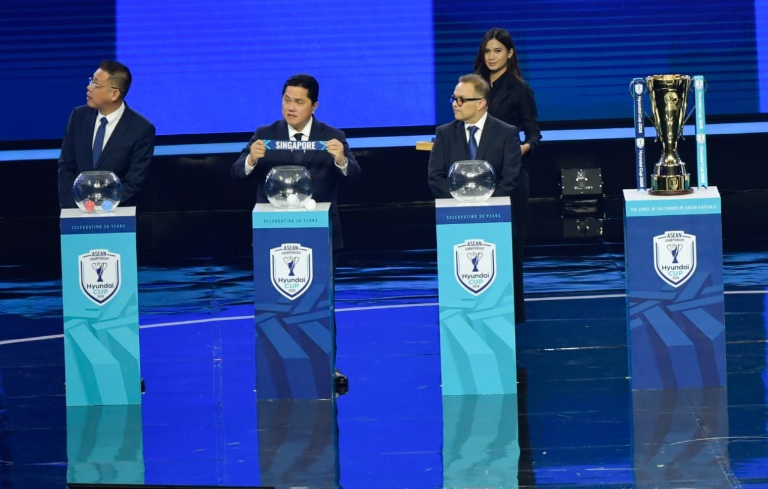 Tim nasional Indonesia masuk ke dalam Grup A bersama Vietnam, dari hasil drawing Kejuaraan ASEAN Hyundai Cup 2026 di Studio RCTI+ Kebun Jeruk, Jakarta, Kamis (15/1) sore.(foto:bagus/kemenpora.go.id)