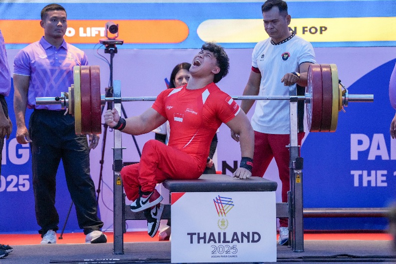 Trend positif perolehan medali emas ditunjukan kontingen Indonesia di ajang ASEAN Para Games 2025 Thailand.(foto:Andre/kemenpora.go.id)