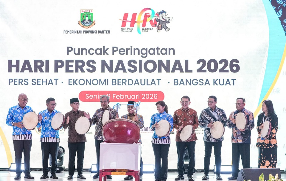Puncak peringatan Hari Pers Nasional (HPN) Tahun 2026 digelar di Kawasan Pusat Pemerintahan Provinsi Banten (KP3B), Kota Serang, Senin (9/2). (foto: istimewa)