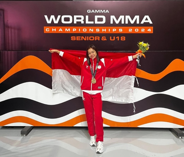 Atlet kickboxing nasional, Viona Amalia Adinda Putri memutuskan untuk mengungkap dugaan kekerasan seksual yang dialaminya.(foto:IG/Viona Amalia)