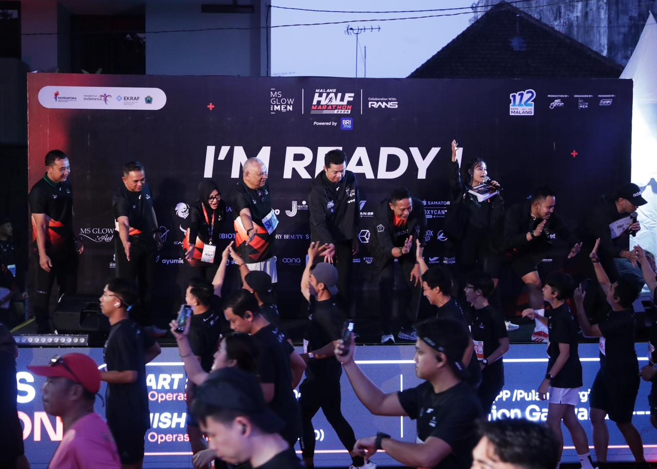 Wamenpora Taufik Buka MS Glow For Men: Malang Half Marathon 2026