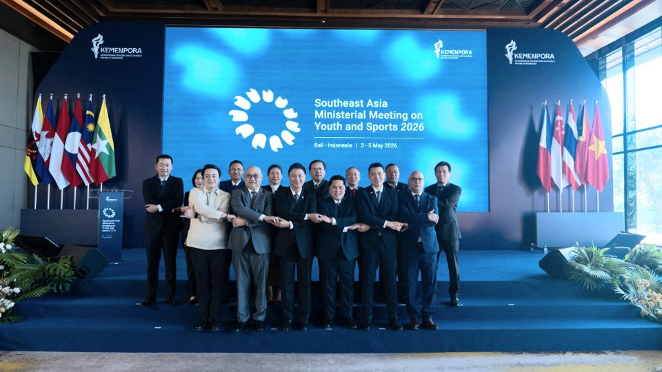Pertemuan tingkat tinggi bertajuk SEA Ministerial Meeting On Youth and Sports 2026 di  The Meru Hotel, Bali, membuahkan hasil di hari kedua pelaksanaan, Senin (4/5).(foto:Rahma/kemenpora.go.id)