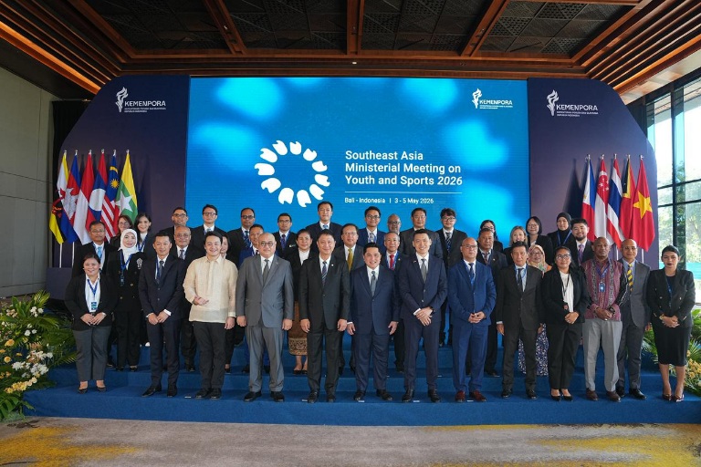 Pertemuan tingkat tinggi bertajuk SEA Ministerial Meeting On Youth and Sports 2026 di  The Meru Hotel, Bali, membuahkan hasil di hari kedua pelaksanaan, Senin (4/5).(foto:Fajar/kemenpora.go.id)