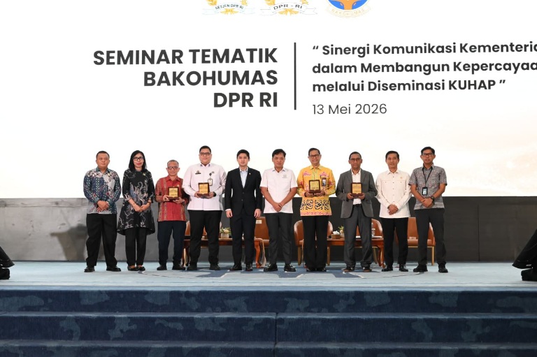 Sekretariat Jenderal DPR RI bekerja sama dengan Badan Koordinasi Hubungan Masyarakat menyelenggarakan Forum Tematik Bakohumas di Ruang Pustakaloka, Gedung Nusantara IV DPR RI, Jakarta, Rabu (13/5).(foto:dokumen)