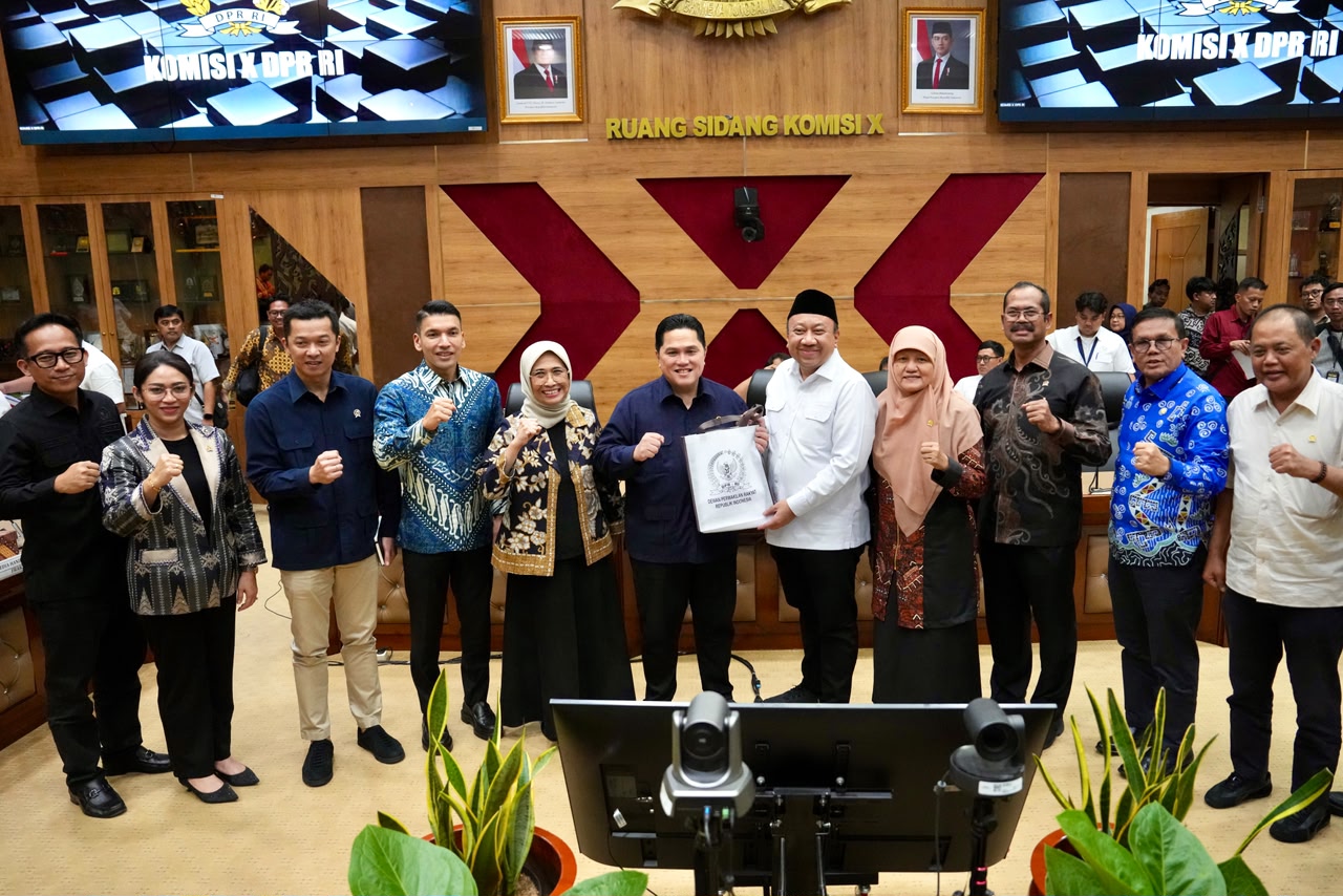 Raker dengan Komisi X DPR, Menpora Erick Bahas Tranformasi Birokrasi hingga Persiapan Asian Games 2026