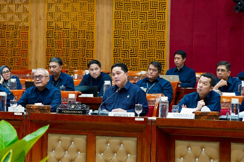 Membudayakan olahraga pada seluruh masyarakat Indonesia merupakan salah satu tanggung jawab Kemenpora di bawah kepemimpinan Menpora Erick Thohir.(foto:Gilang/kemenpora.go.id)