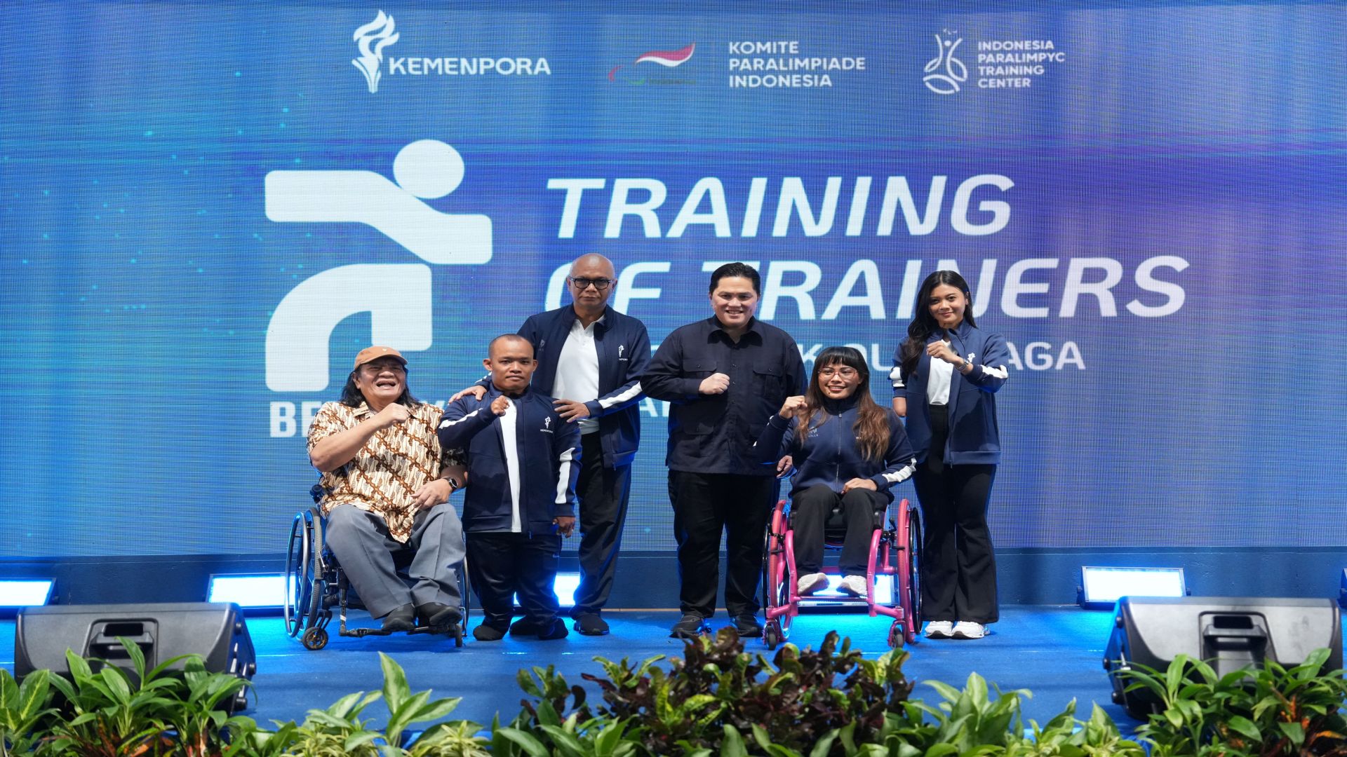 Menpora RI Erick Thohir menegaskan komitmen Pemerintah melalui Kemenpora dalam penguatan olahraga disabilitas Tanah Air mendapat dukungan penuh Presiden Prabowo. (foto:Hery/kemenpora.go.id)