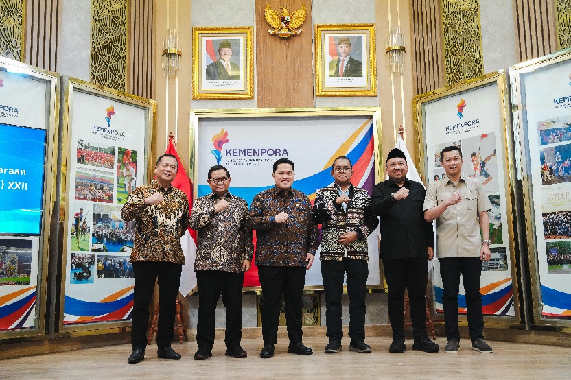 Provinsi Nusa Tenggara Timur (NTT), Provinsi Nusa Tenggara Barat (NTB), dan Provinsi DKI Jakarta resmi ditetapkan sebagai tuan rumah Pekan Olahraga Nasional (PON) XXII Tahun 2028. (foto:Andre/kemenpora.go.id)