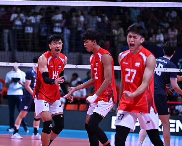 Sejarah baru berhasil ditorehkan Timnas voli putra Indonesia untuk kali pertama menjadi juara pada ajang AVC Mens Volleyball Cup 2026. (foto: dok/ACC)