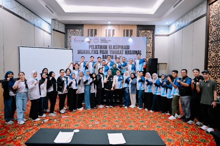 Sebanyak 72 peserta resmi mendapatkan sertifikasi untuk menjadi tenaga klasifikasi olahraga disabilitas di Indonesia. (foto:dok/NPC Indonesia)