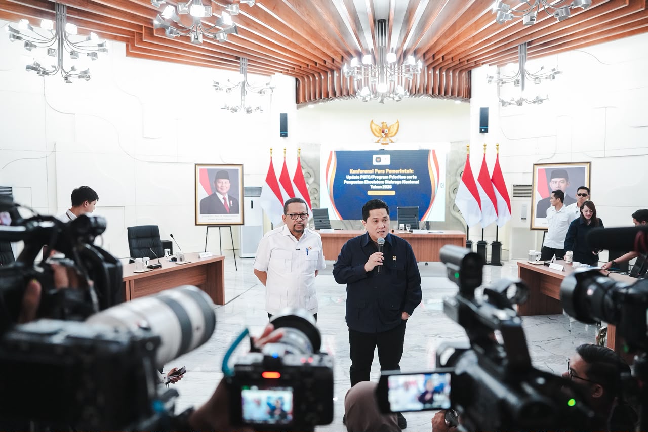 Konferensi Pers bersama Bakom RI, Menpora Erick Tegaskan Paradigma Baru Olahraga sebagai Potensi Pendapatan Negara