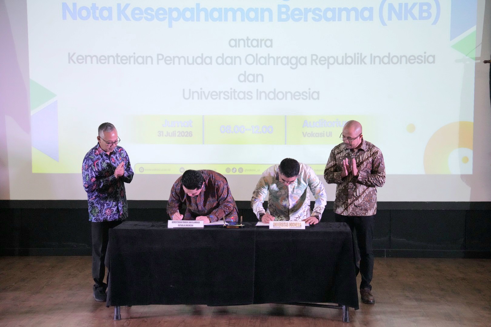 Kemenpora dan UI Berkolaborasi Perkuat Ekosistem Olahraga Lewat Program Studi Manajemen Olahraga