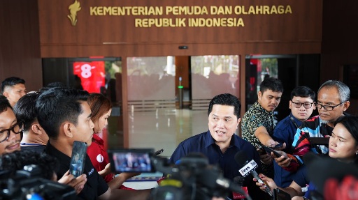 Menpora RI Erick Thohir menyambut gembira semakin banyak klub sepak bola internasional yang memilih Indonesia sebagai lokasi pertandingan pramusim. (foto:raiky)