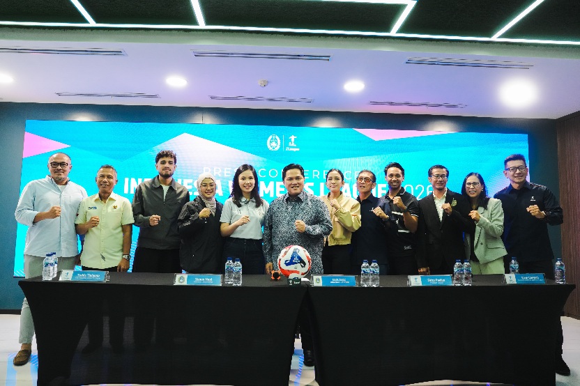 Ketua Umum PSSI ERick Thohir menghadiri acara konferensi pers peluncuran Indonesia Womens League 2026/2027 di kantor ILeague, Menara Mandiri Lantai 19, Jakarta, Selasa (11/8) siang.(foto:Andre/kemenpora.go.id)