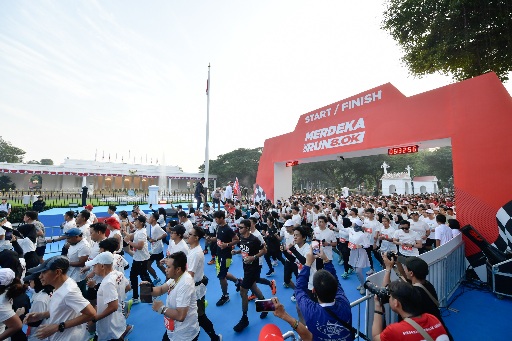 Antusiasme masyarakat untuk ambil bagian dalam perayaan Hari Ulang Tahun (HUT) ke-81 Kemerdekaan Republik Indonesia melalui ajang Merdeka Run mendapat sambutan luar biasa.(foto:dok/kemenpora.go.id)