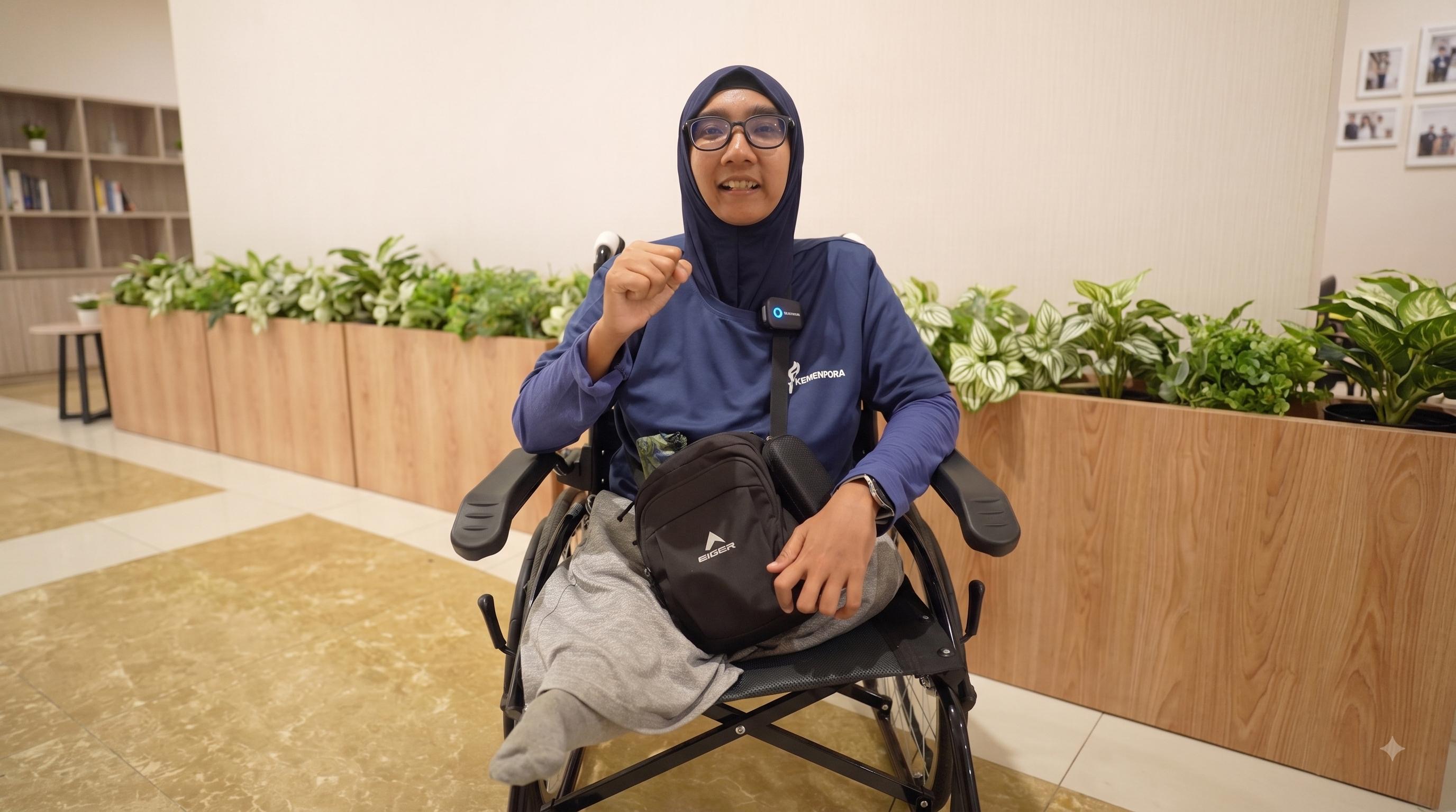 Nolina adalah seorang atlet disabilitas para archery, salah satu peserta ToT Olahraga Disabilitas Kemenpora di Mojokerto, yang membuktikan bahwa keterbatasan bukanlah penghalang untuk meraih mimpi.(foto: dok/Kemenpora)