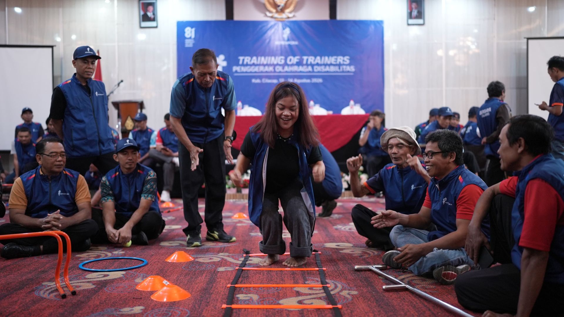 Kemenpora RI terus memperkuat pembinaan olahraga disabilitas di daerah. Salah satunya melalui Training of Trainers (ToT) Penggerak Olahraga Disabilitas Berdaya Kabupaten Cilacap yang digelar pada 13–14 Agustus 2026 (foto: dok/Kemenpora)