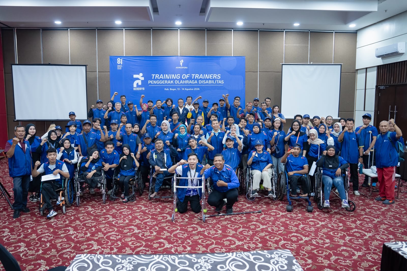 Kemenpora RI tengah menyiapkan skema sertifikasi bagi pelatih olahraga disabilitas. diawali dengan menyelenggarakan Training of Trainers (ToT) Penggerak Olahraga Disabilitas “BERDAYA” di Kabupaten Bogor,  13–14 Agustus 2026. (foto: dok/Kemenpora