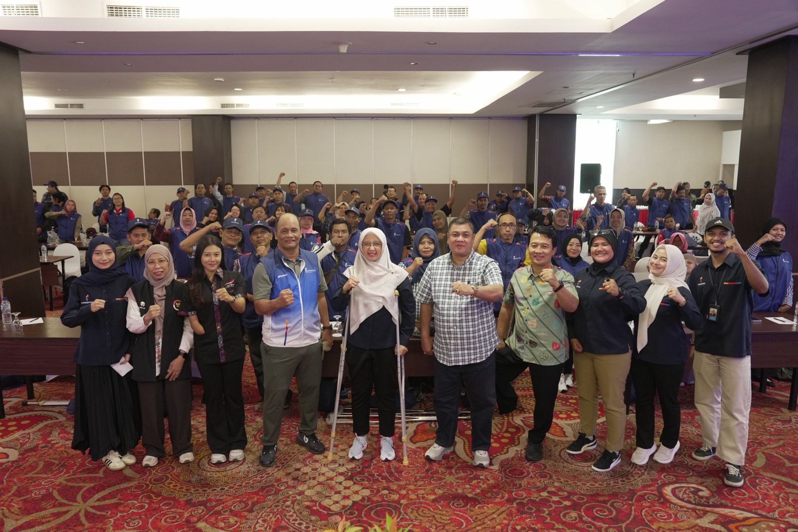 Kemenpora RI terus mendorong terwujudnya ekosistem olahraga yang inklusif. Salah satunya melalui program Training of Trainers (ToT) Penggerak Olahraga Disabilitas "Berdaya" yang digelar di Kota Kediri (foto: Gilang/Kemenpora)