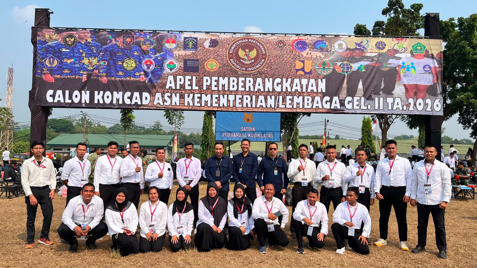 Sebanyak 20 Aparatur Sipil Negara (ASN) Kemenpora RI mengikuti Latsarmil Komcad ASN Kementerian/Lembaga Gelombang II Tahun Anggaran 2026. (foto: dok/Kemenpora)
