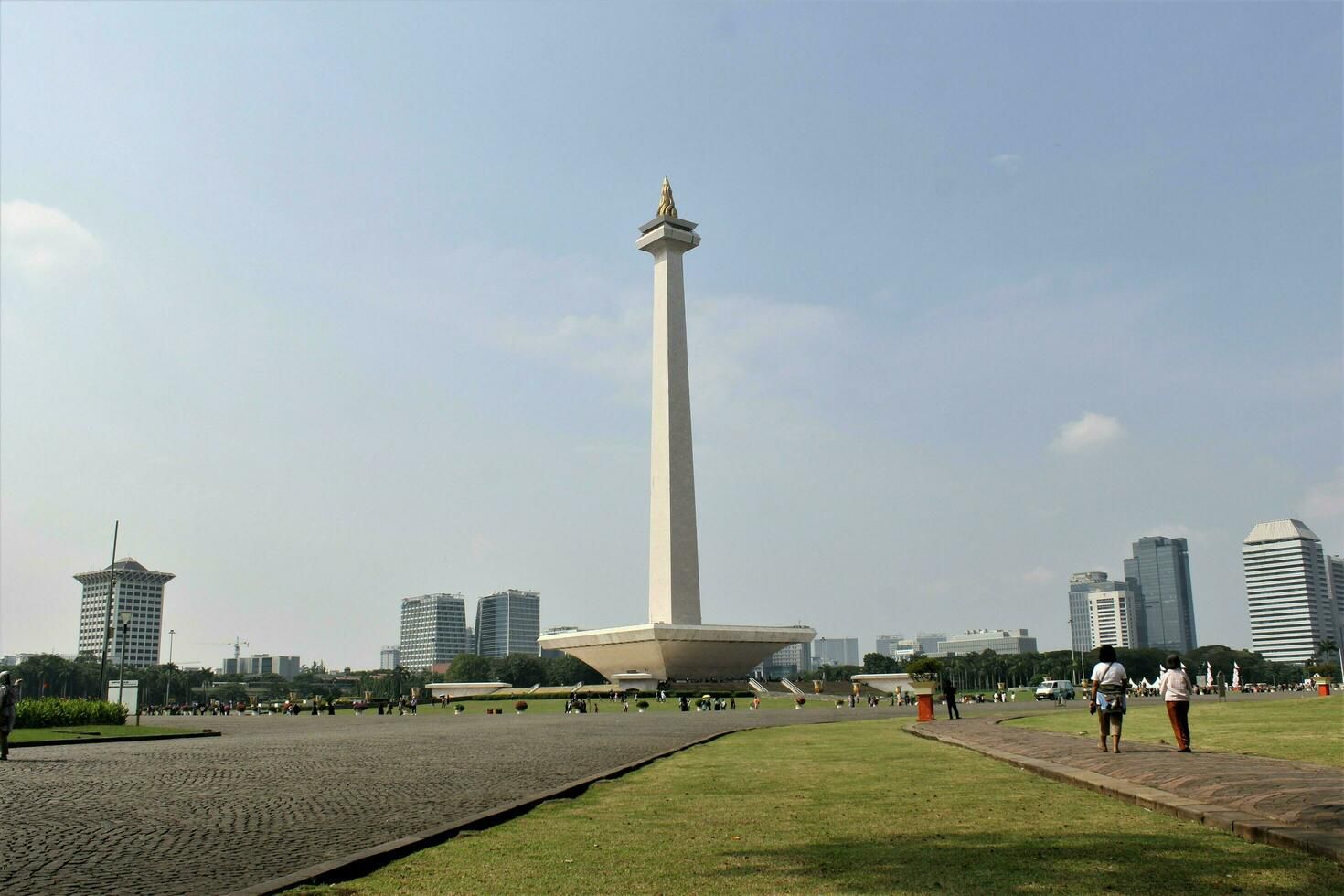 Kawasan Monumen Nasional (Monas) menjadi Race Village pada gelaran Merdeka Run yang akan dilaksanakan di Jakarta, pada Sabtu (29/8).(dok/istimewa)