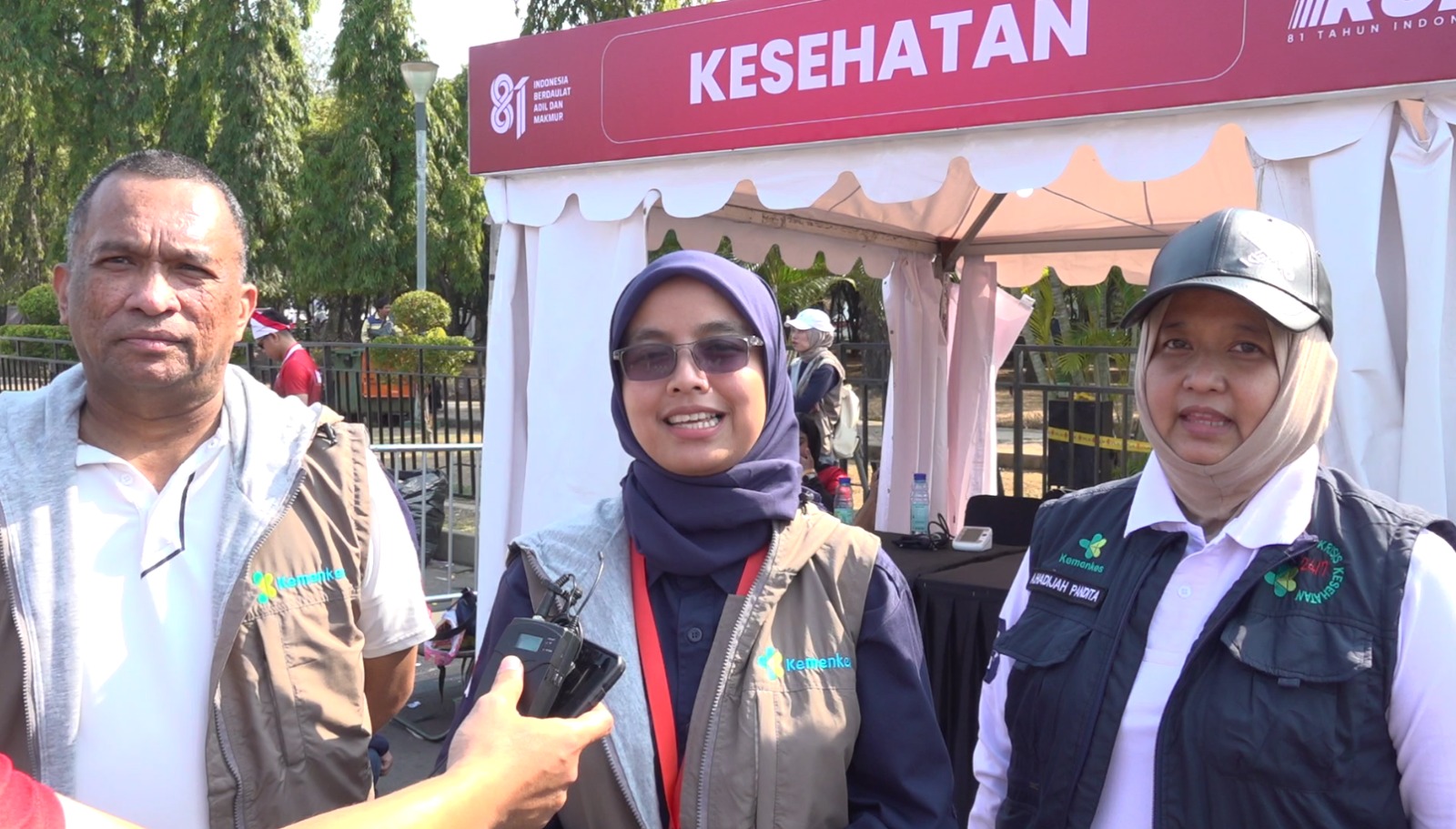 Kemenkes menyiagakan fasilitas dan tenaga medis untuk mendukung pelaksanaan Merdeka Run 2026. Sebanyak 13 rumah sakit (RS), 15 ambulans, dan 9 tenda medis disiapkan untuk mengantisipasi kondisi kesehatan peserta. (foto: Surya/Kemenpora)