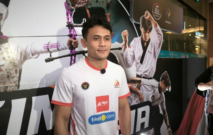 Peraih medali emas Olimpiade Veddriq Leonardo mengincar medali emas pada Asian Games 2026 di Aichi-Nagoya, Jepang, mendatang.(foto:istimewa)