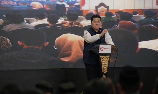 Menpora RI Erick Thohir, mengajak organisasi kepemudaan Gemura bersinergi menyusun blueprint kepemudaan nasional menyongsong 100 tahun Sumpah Pemuda pada 2028. (foto:raiky/Kemenpora.go.id)