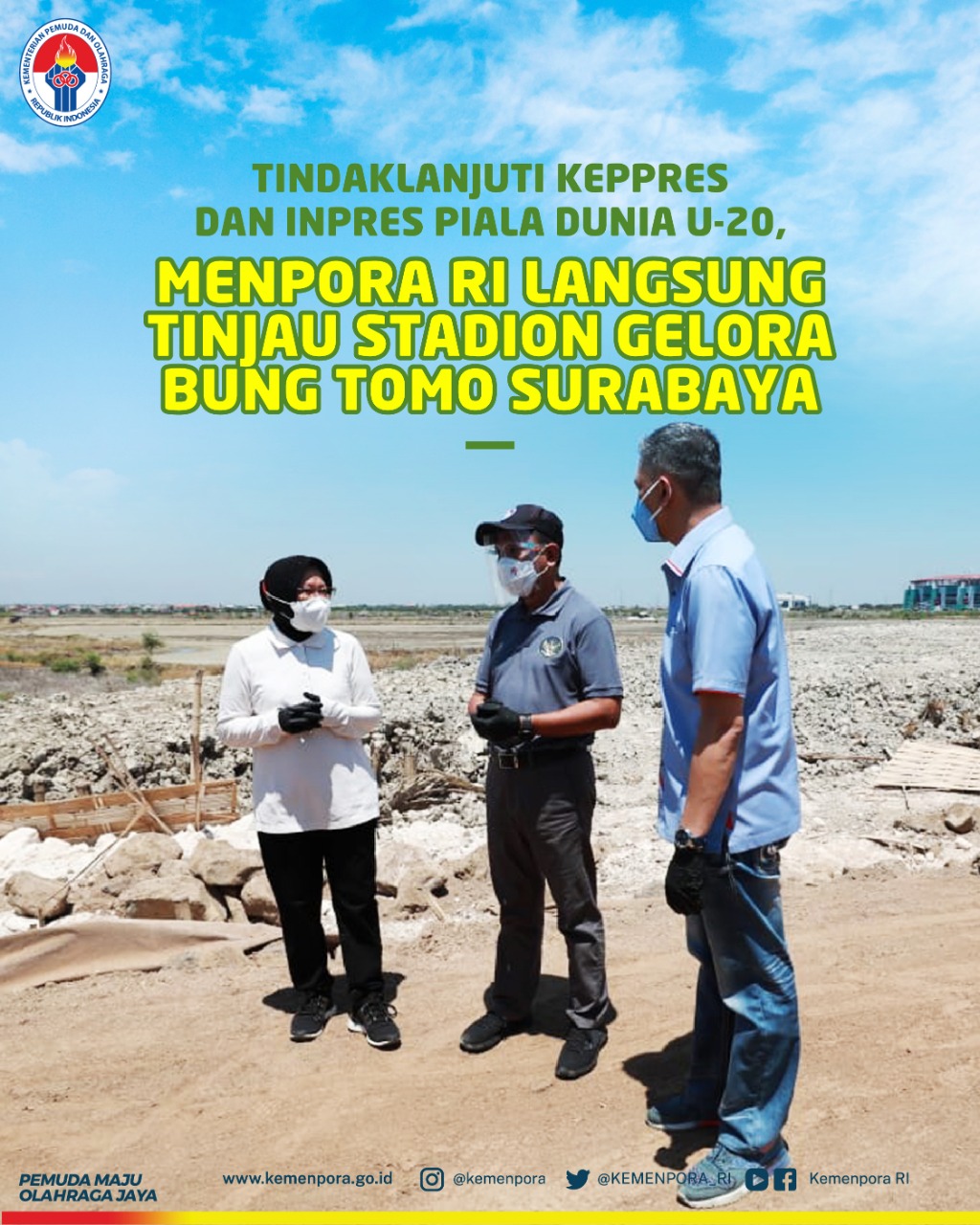 MENPORA Tinjau Langsung Stadion Gelora Bung Tomo Surabaya