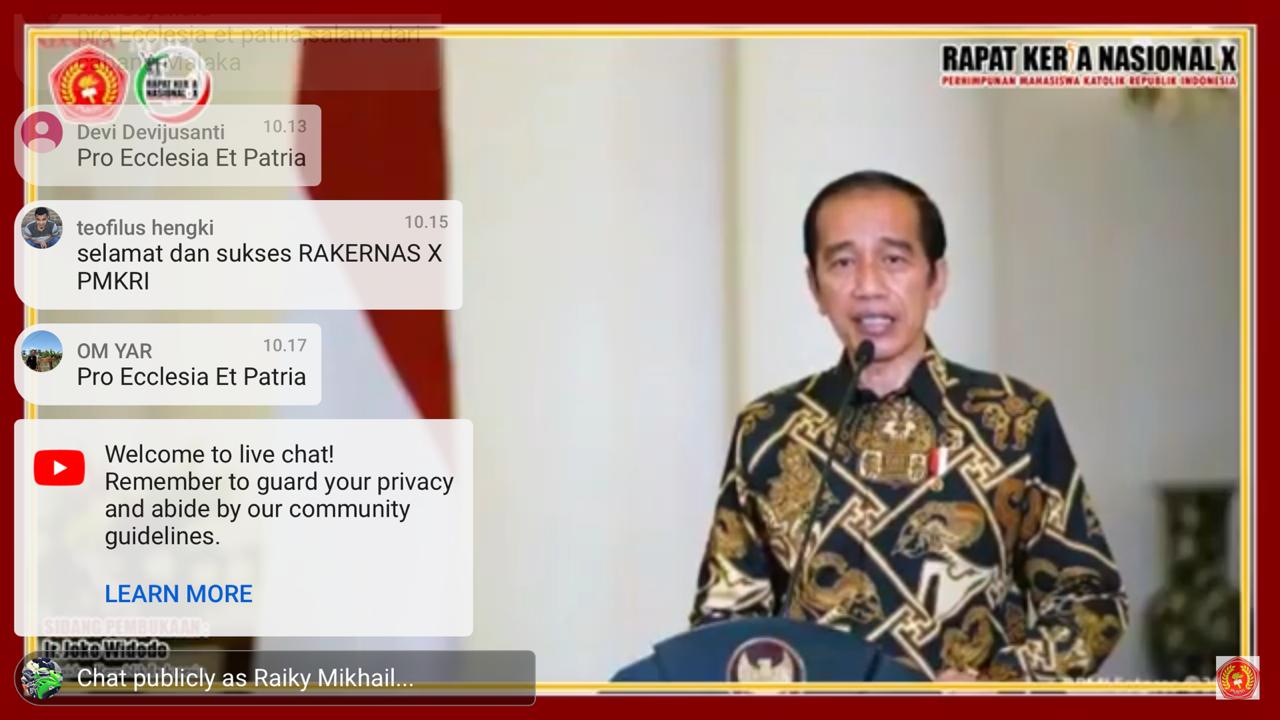 Hadiri Virtual Rakernas X PKMRI, Presiden RI: Indonesia adalah Negara Besar, Lahir Sebagai Bangsa yang Majemuk