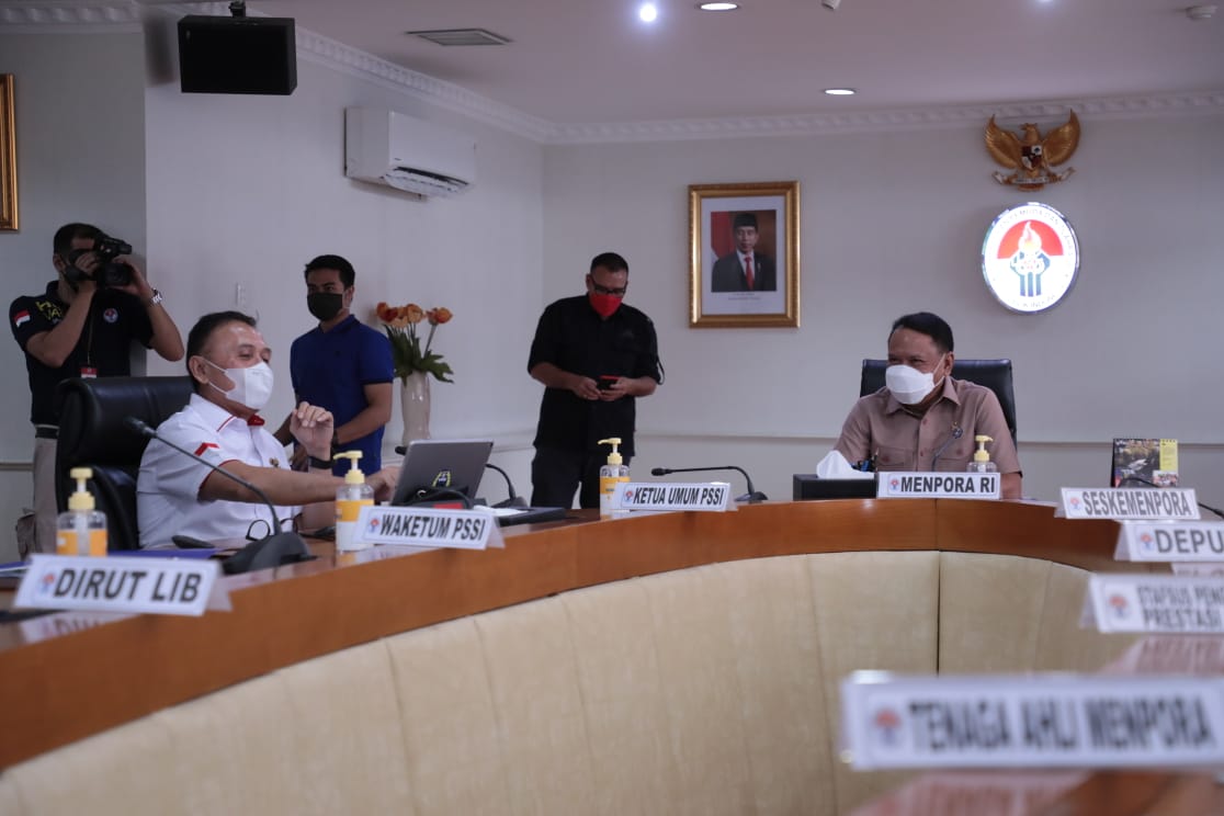 Menpora Amali Rapat dengan PSSI dan LIB, Bahas Persiapan Penutupan Piala Menpora dan Kompetisi Liga 1 & Liga 2