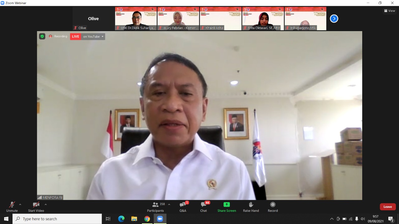 Menpora Amali Ingin Mahasiswa UBK Jadi Inspirasi untuk Mandiri, Kreatif, Inovatif Dalam Berwirausaha