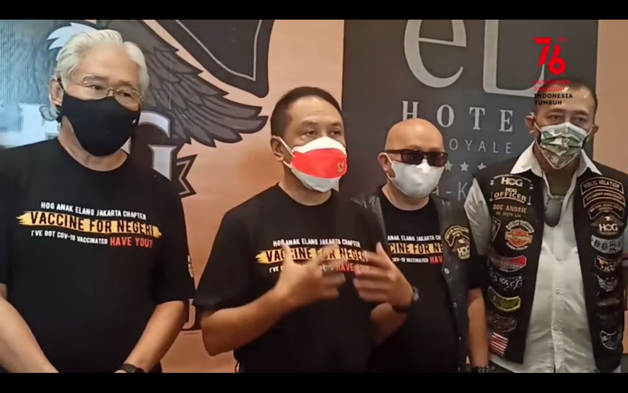 Menpora Amali Apresiasi Vaksinasi Bikers Moge HOG Anak Elang Jakarta Chapter
