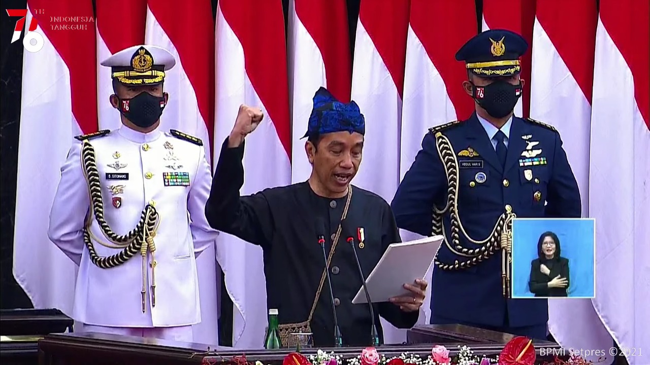 Pidato Kenegaraan di Sidang Tahunan MPR, Presiden Jokowi Sebut Kerja Kelembagaan Negara Semakin Terkonsolidasi dan Responsif di Tengah Pandemi