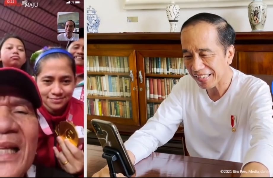 Video Call dengan Kontingen Indonesia Usai Raih Medali di Paralimpiade 2020, Presiden: Saya Tunggu di Istana