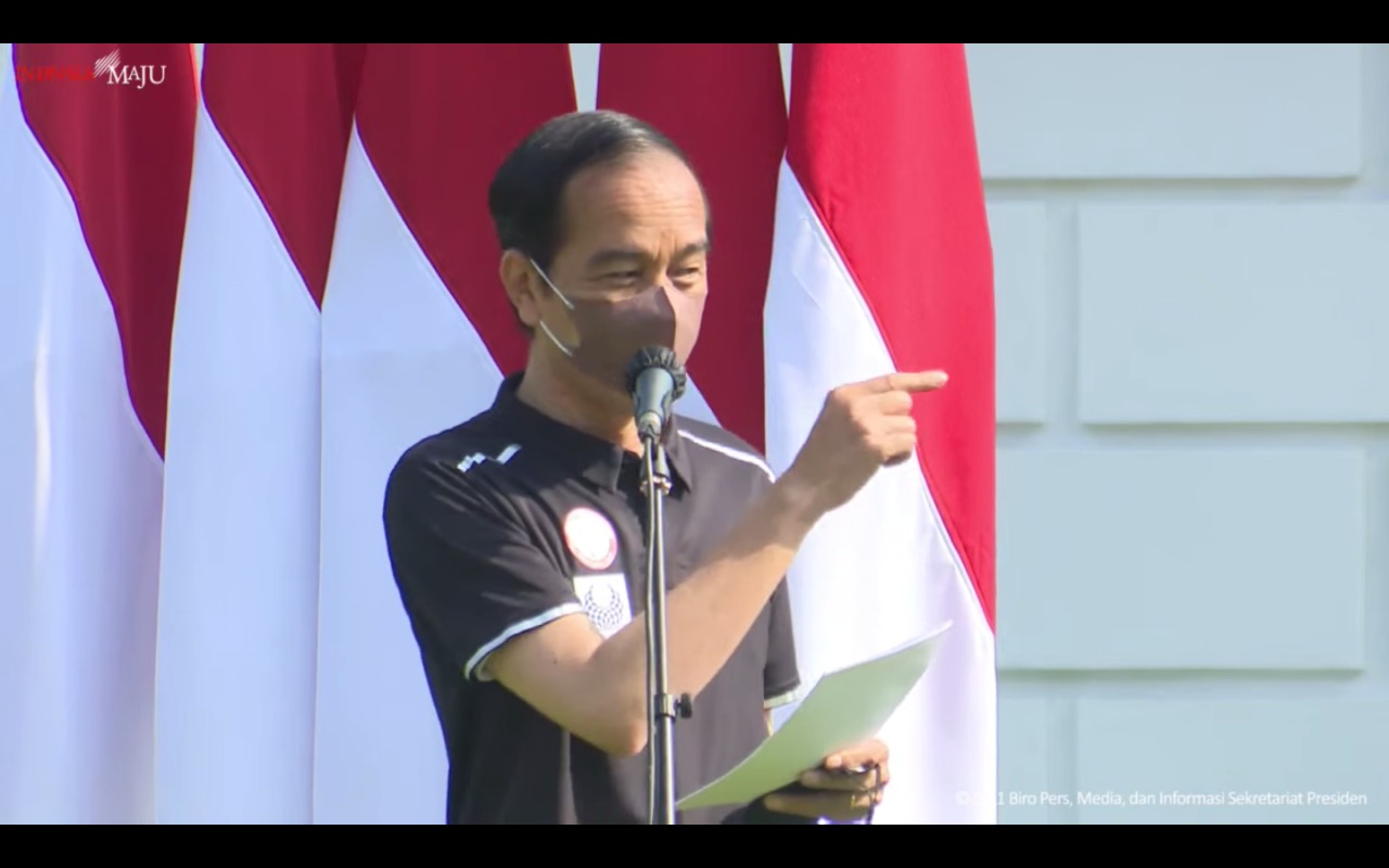 Didampingi Menpora Amali, Presiden Jokowi Berikan Bonus kepada Atlet Kontingen Paralimpiade 2020