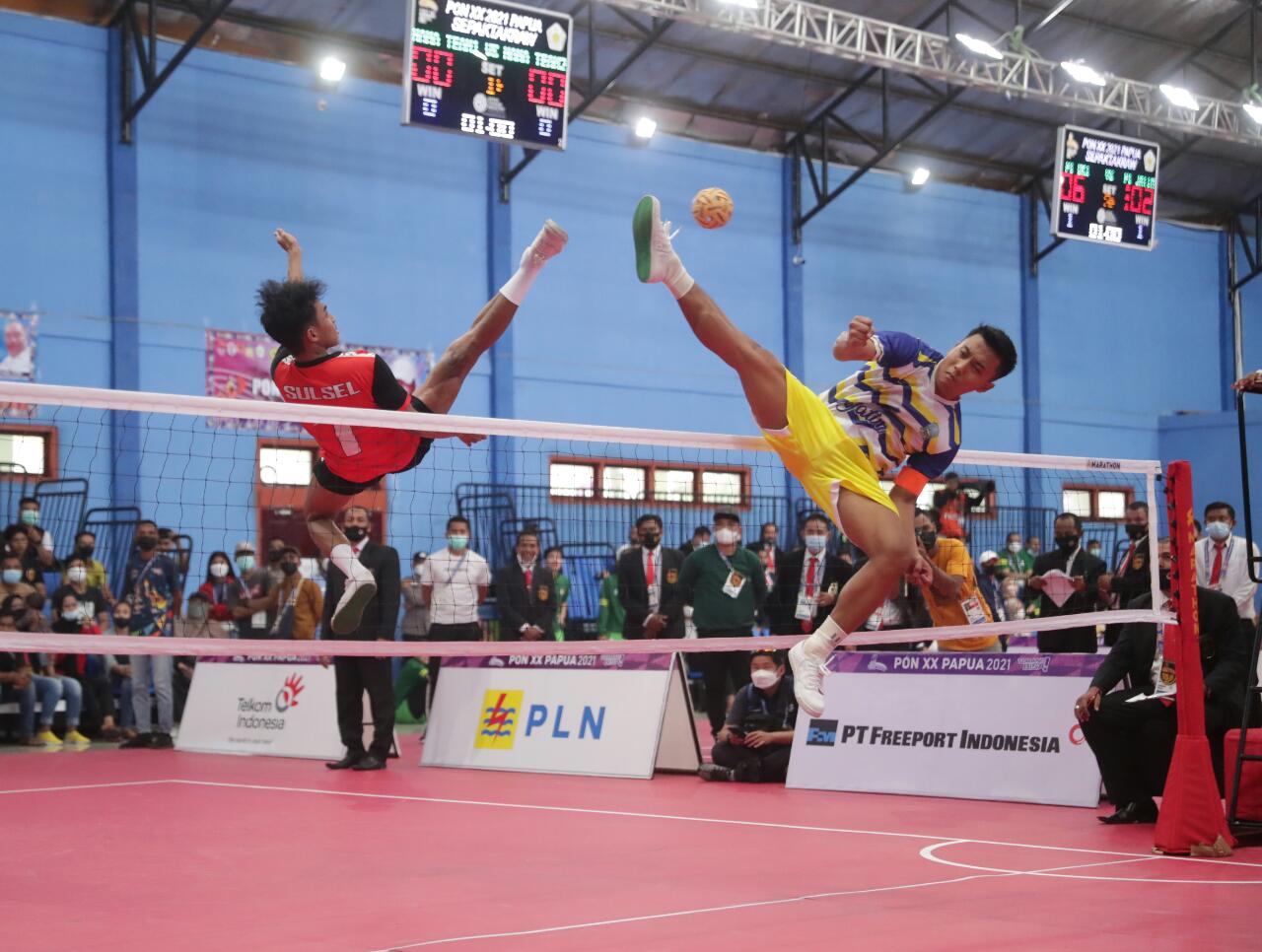 Jatim dan DKI Jakarta Berbagi Emas di Cabang Sepak Takraw