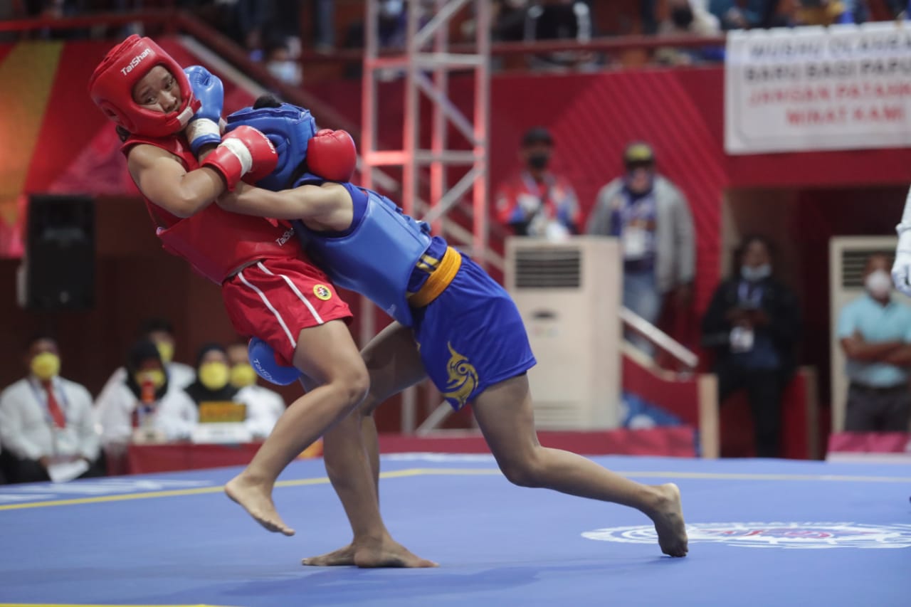 Hasil Akhir Wushu PON XX Papua, Jawa Timur Koleksi 6 Emas, DKI dan Sumut Masing-masing 5 Emas