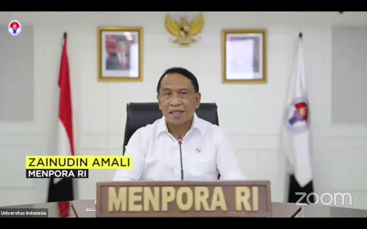 Jadi Keynote Speaker Webinar HSP 2021, Menpora Amali Ingatkan Pentingnya Menjaga Keutuhan NKRI