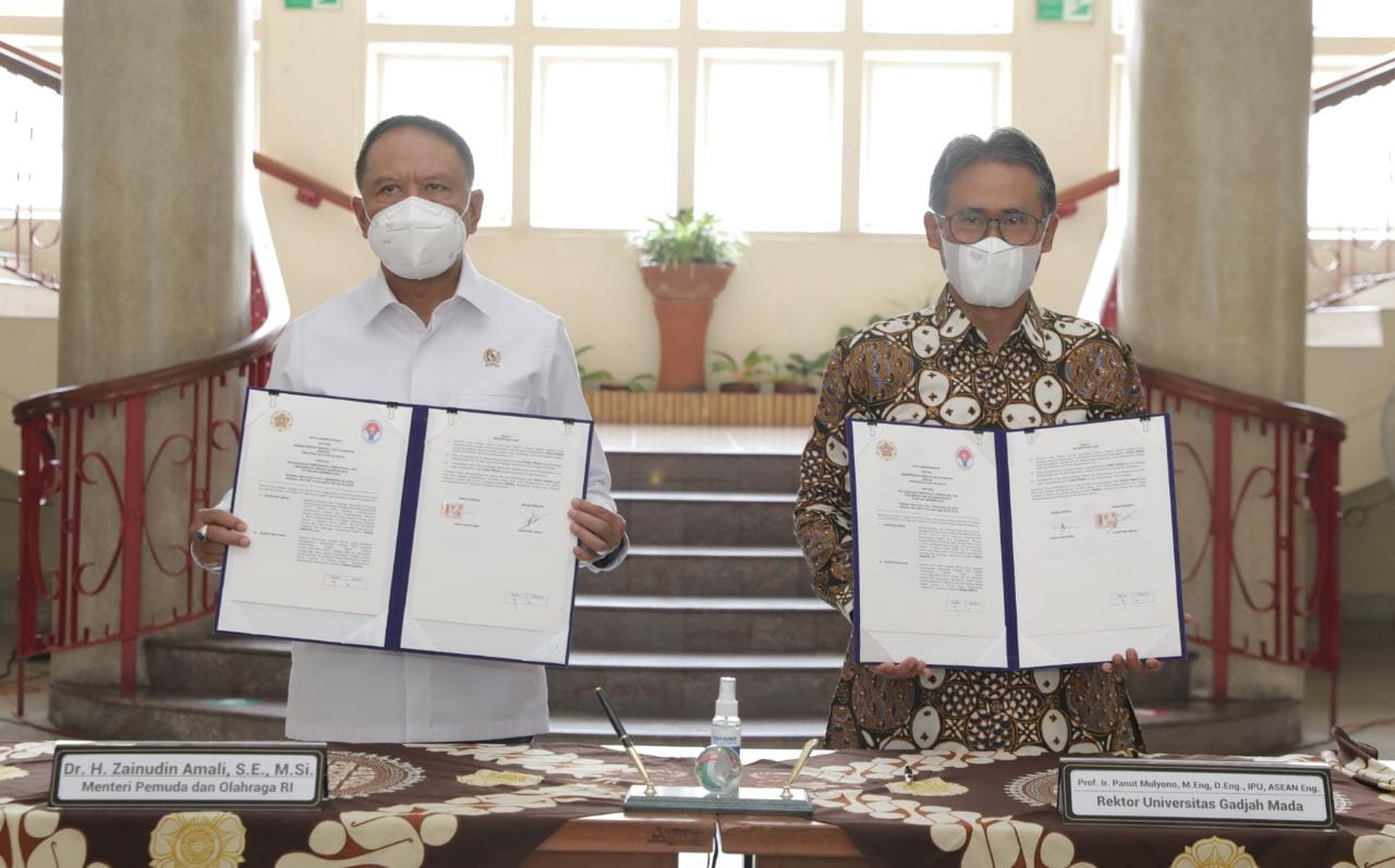 MoU dengan UGM, Menpora Amali Jadikan Perguruan Tinggi Pemandu Utama Kegiatan Kepemudaan dan Keolahragaan