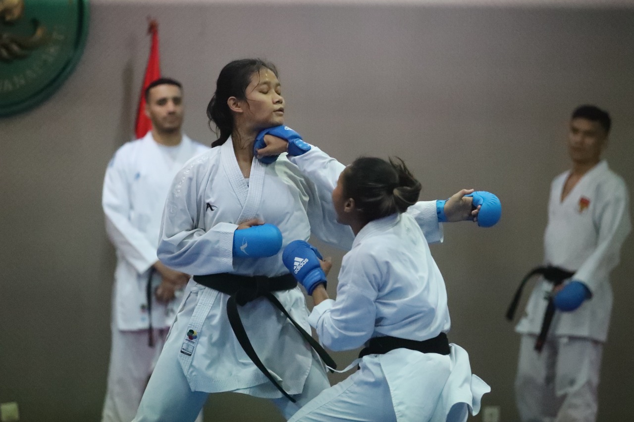 Tim Pelatnas Karate Indonesia Makin Termotivasi Cetak Prestasi Usai Dikunjungi Menpora Amali