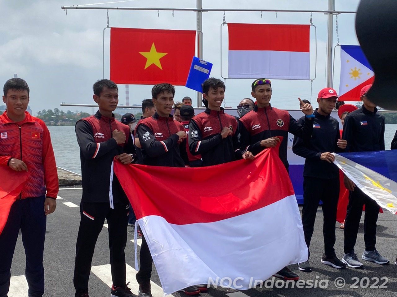 Tim Rowing Indonesia Kembali Tambah Satu Emas dari Nomor Lightweight Man’s  Four
