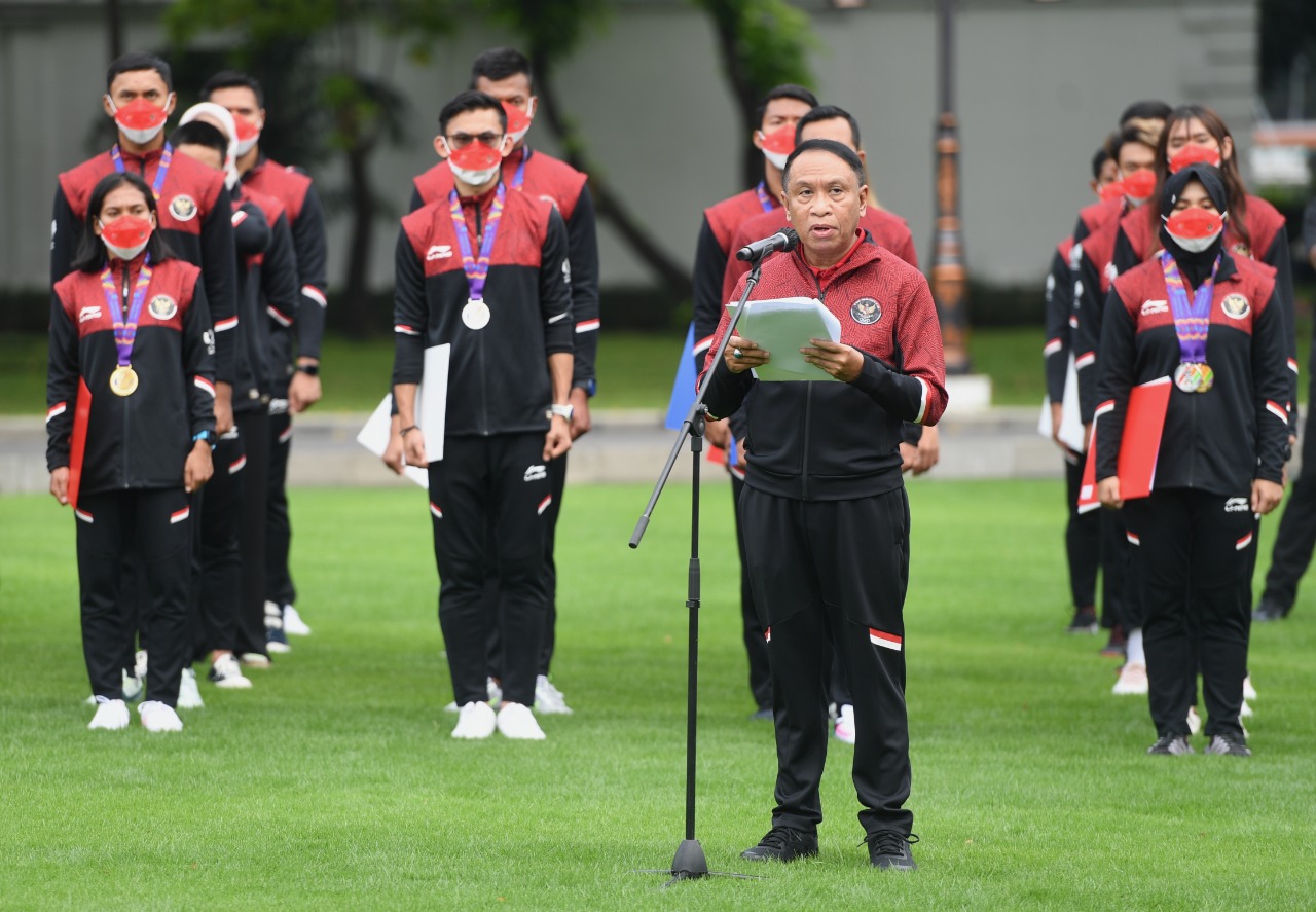 Dihadapan Presiden Jokowi, Menpora Amali Laporkan Perubahan Paradigma ...