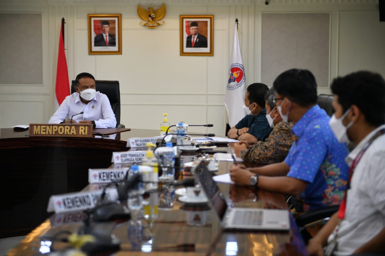 Menpora Amali Gelar Rapat dengan Deputi Kemenko PMK Terkait Koordinasi Implementasi DBON